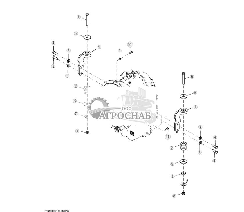 Крепление и крепежные детали трансмиссии - ST817907 59.jpg